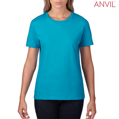880 Anvil Ladies Fashion T - Carribean Blue (8802CBB_PREAP)
