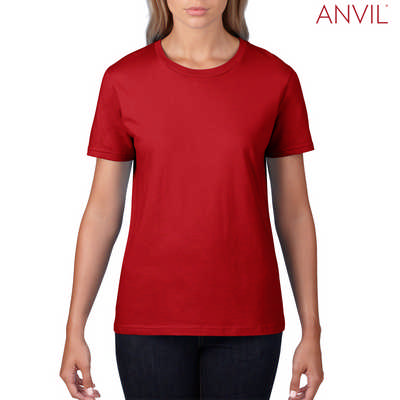 880 Anvil Ladies Fashion T - Red (8802RDD_PREAP)