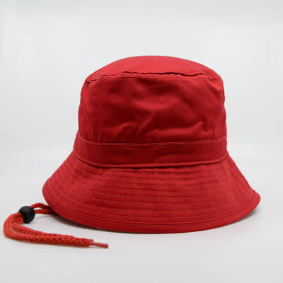 6535 PolyCotton Adjustable Bucket - Red (H6033ARE_PREAP)