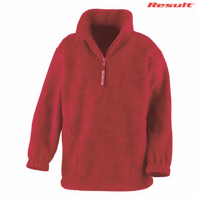 R033B Result Youth 1/4 Zip 330gsm Polartherm Top - Red