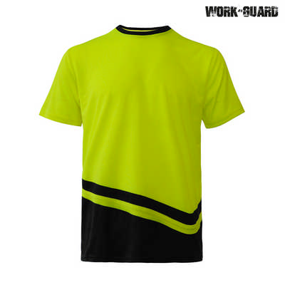 WorkGuard Peak T-Shirt - Safety YellowBlack (R464XYEBL_PREAP)