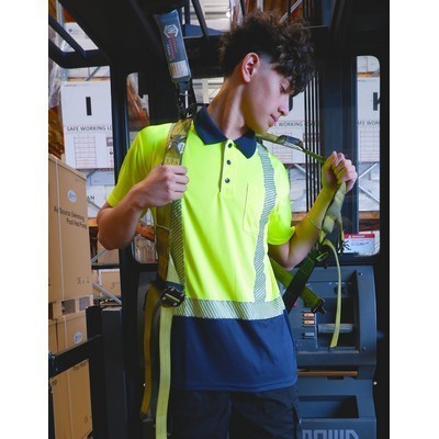 Workguard Recycled Hi Vis Short Sleeve Day/Night Polo