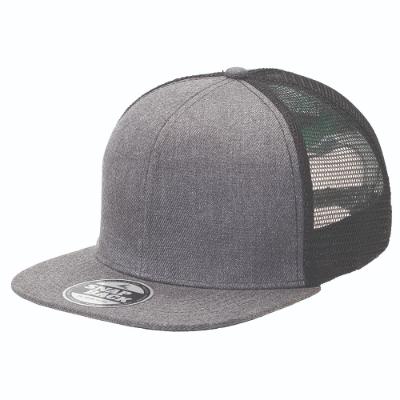 Heathered Flat Peak Trucker