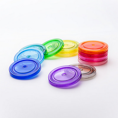 16oz Plastic Cups with Lids & Straws