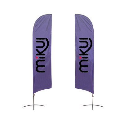 Large(80.5 400cm) Angled Feather Banners 15ft