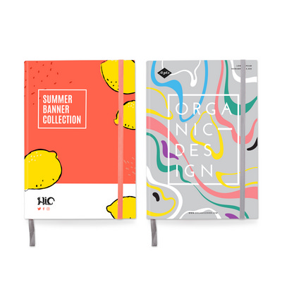 A5 Full Colour Cardboard Cover Notebook