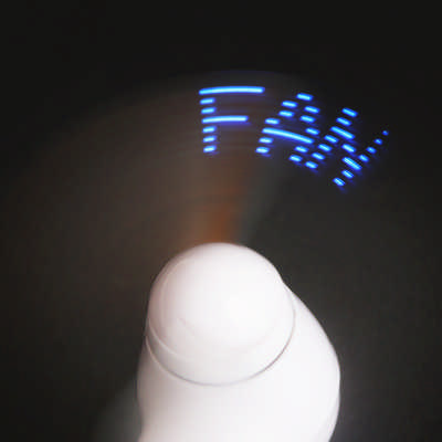 Handy LED Message Fan