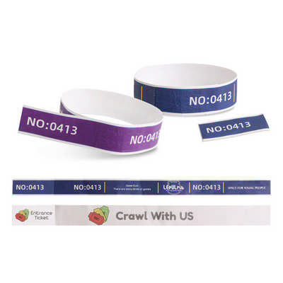 Tabbed Disposable Tyvek Wristband