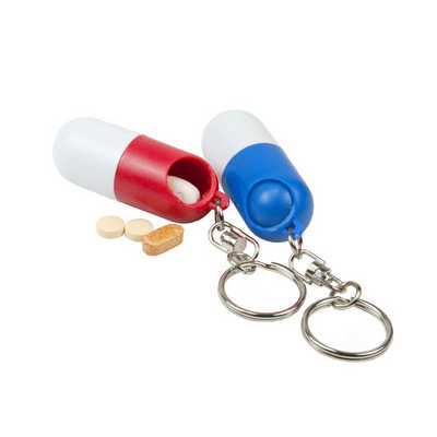 Medicine Capsule Keychain
