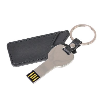 Key with Pouch Flash Drive