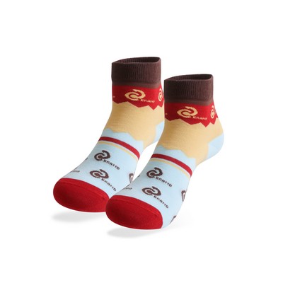 Ankle Custom Pattern Woven Socks (PCH214_PC)