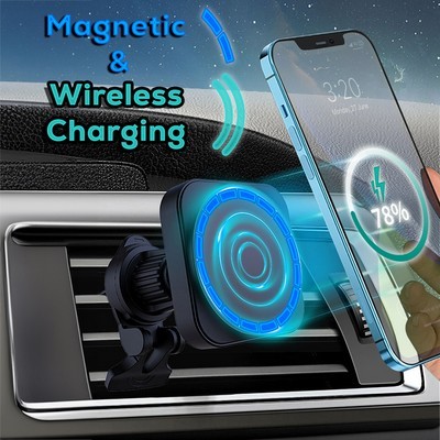 Sutton 15W Magnetic Wireless Car Charger