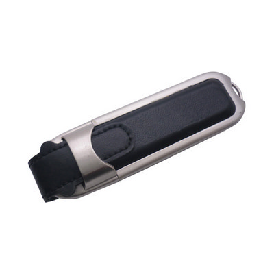 Metal Leather Flash Drive 2GB