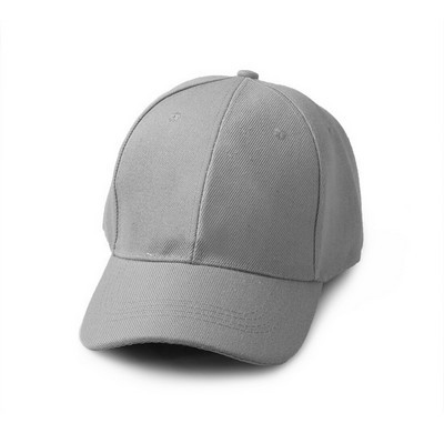 Brushed Cotton Baseball Cap - Grey