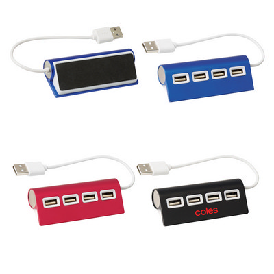 4-Port Aluminum Wave USB Hub (PH2833_PS)
