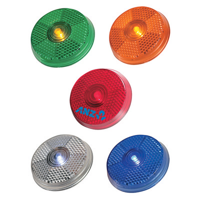Safety Blinking Round Light With Back Clip (PH74_PS)