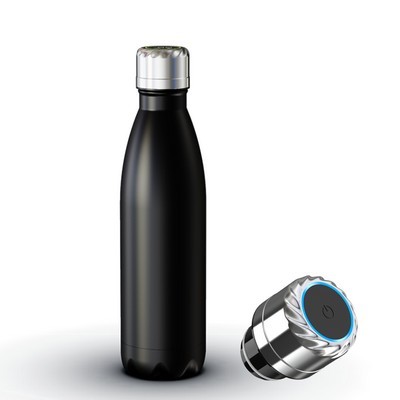 Bondi Vacuum Bottle - Steel Lid - Silver