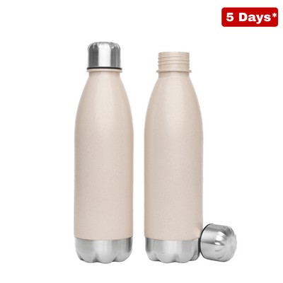 Bondi Wheat Straw Bottle - Natural