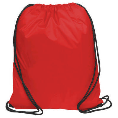Nylon Drawstring Bag - Red