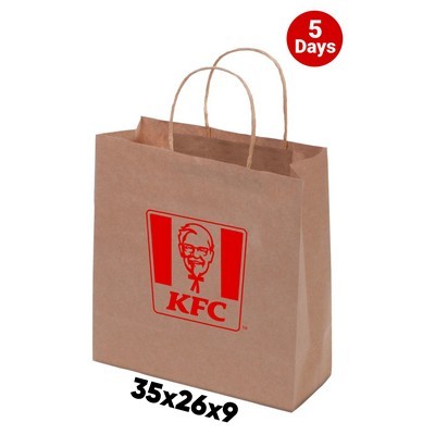 Kraft Paper Bag Brown Medium Includes Twisted Paper Handle