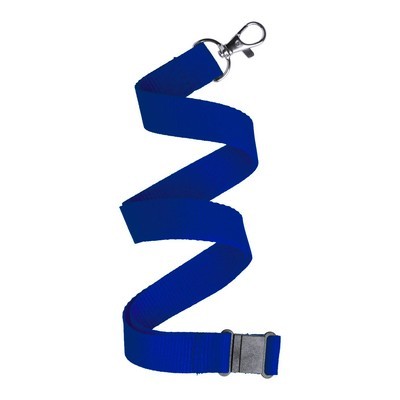 Express Flat Ribbed Lanyard - 20mm - Royal