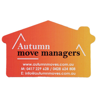 55 x 90mm House Shaped Fridge Magnet (PS8710_PS)
