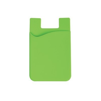 Wavy Silicone Phone Wallet - Lime