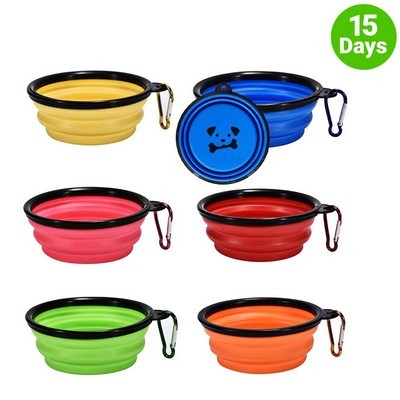 Silicone Collapsible Pet Bowl - Blue