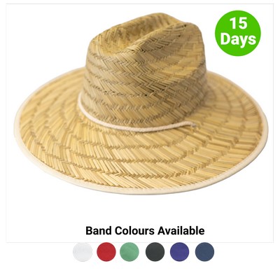 Natural Burnt Straw Hat - Natural
