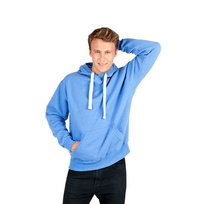 Men Brushed Heavy Fleece Hoodie Marl 