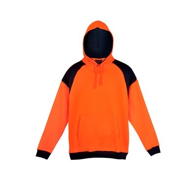 Men Shoulder Contrast Panel Hoodie - WORKWEAR