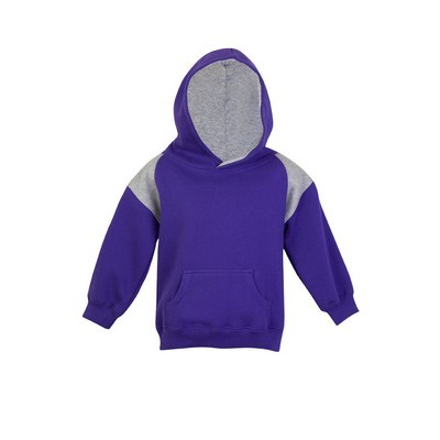 Kids Shoulder Contrast Panel Hoodies