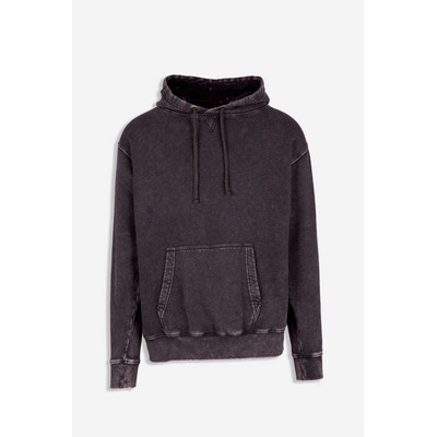 Mens stone washed fleece hoodie (Large Sizes)