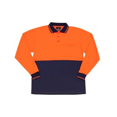 Hi Vis Long Sleeve Polo