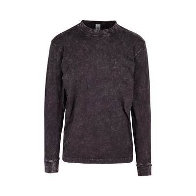 Mens Stone Wash Long Sleeve Tee