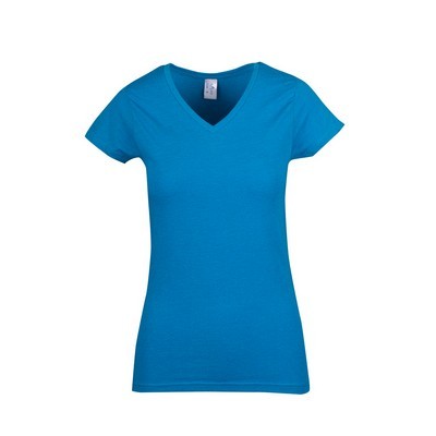 Ladies Marl V-neck T-shirt