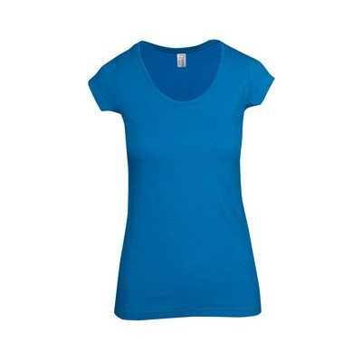 Ladies Marl Scoop Neck T-shirt