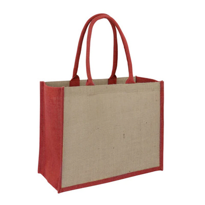 Jute Laminated Landscape - Red 