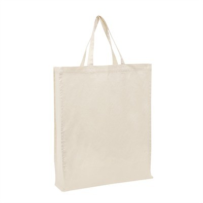 Calico Bag Natural - Short Handle (with 10cm gusset)