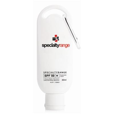 60ml Sunscreen Bottle on Carabiner 50+