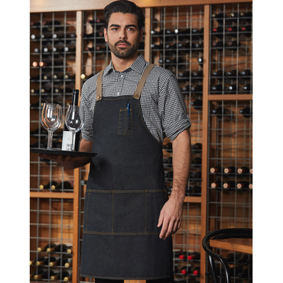 East Village Denim Bib Apron (AP09_WIN)