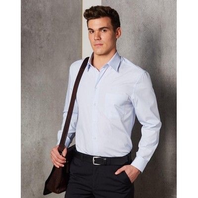 Mens Mini Check L/S Shirt