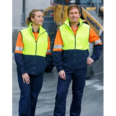 Hi-Vis two tone polar fleecy vest