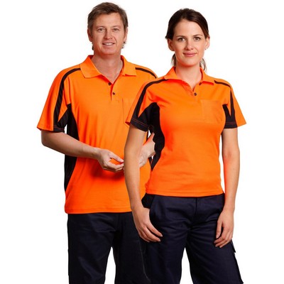 mens truedry S/S safety polo