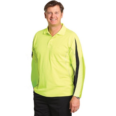 Men`s Truedry L/S Hi-Vis Polo