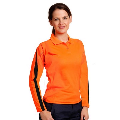 Ladies` Truedry L/S Hi-Vis Polo