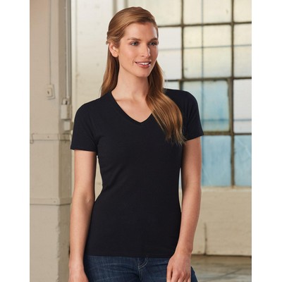 Ladies' V-Neck S/S Tee