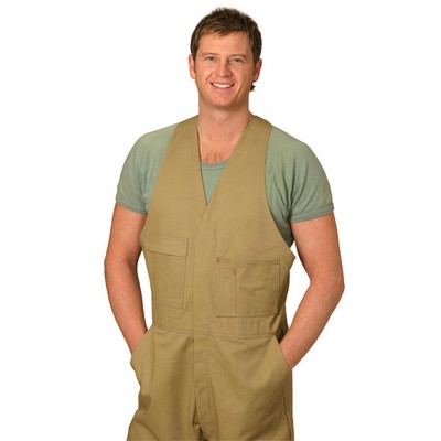 Mens Cotton Drill Action Back Overall-Stout