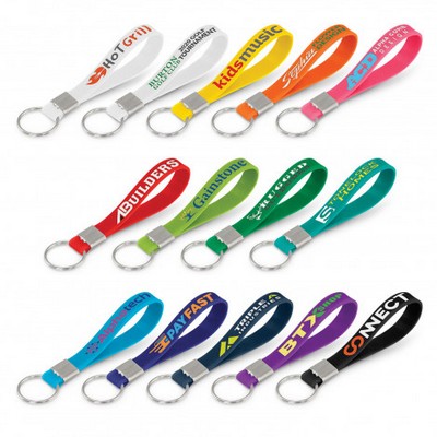 Silicone Key Ring - Debossed