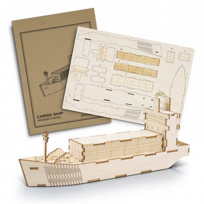 BRANDCRAFT Cargo Ship Wooden Model